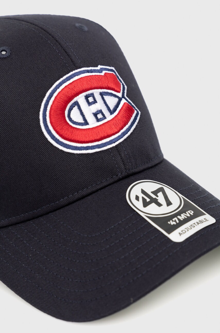 Кепка 47 brand Montreal Canadiens колір синій з аплікацією