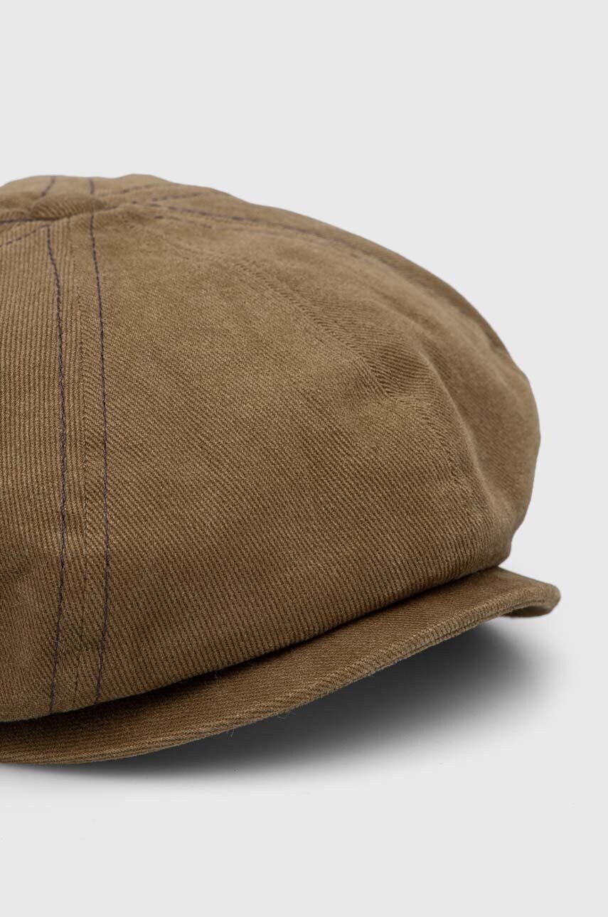 Бавовняний кашкет Kangol колір зелений з бавовни