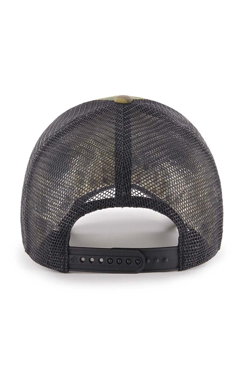 Кепка 47 brand NHL Pittsburgh Penguins колір зелений візерунок H-CBRAN15GWP-CM