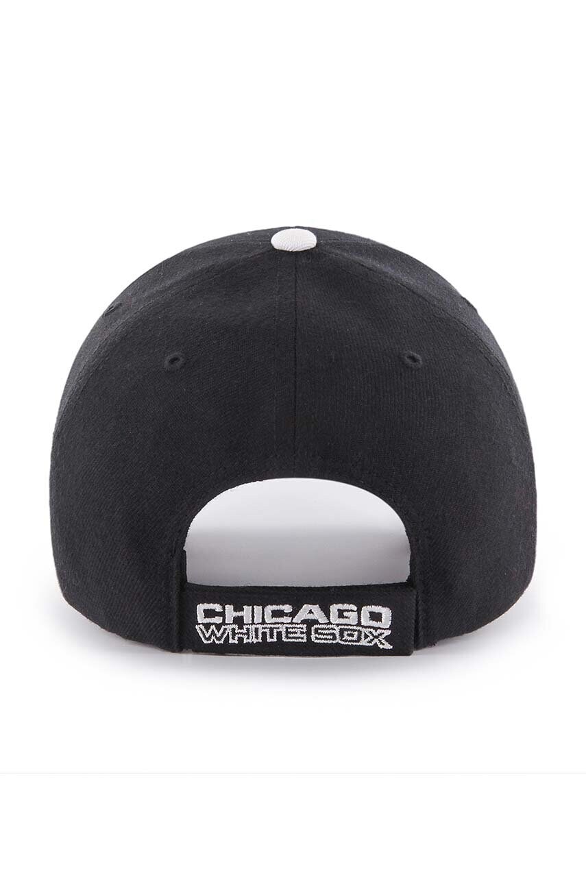 Кепка 47 brand MLB Chicago White Sox колір чорний з аплікацією B-MVP06WBV-BKB