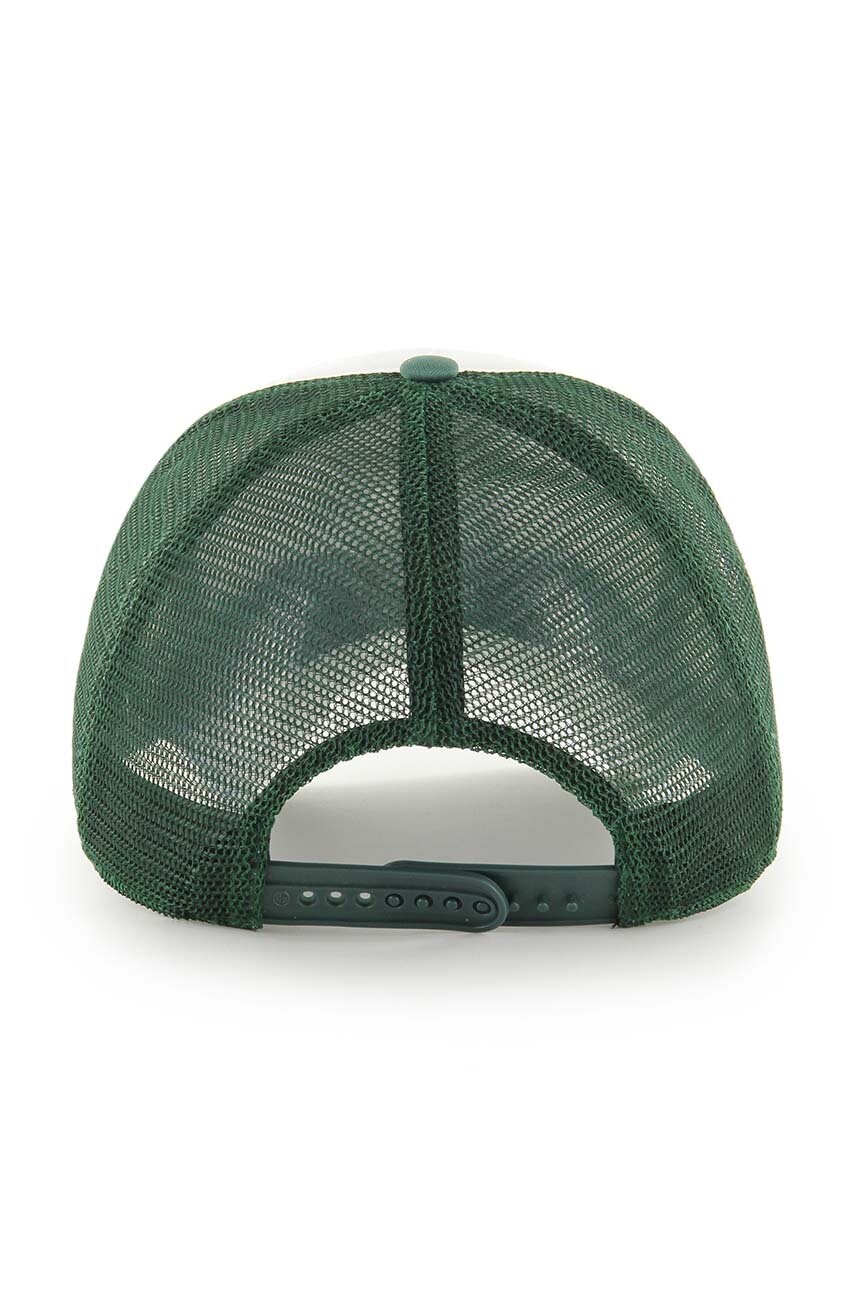 Кепка 47 brand MLB Oakland Athletics колір зелений з аплікацією B-TRTFM18KPP-DG
