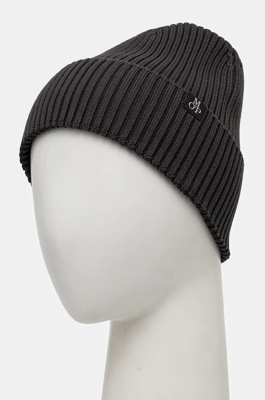Бавовняна шапка Marc O'Polo колір сірий з тонкого трикотажу з бавовни M29502201116