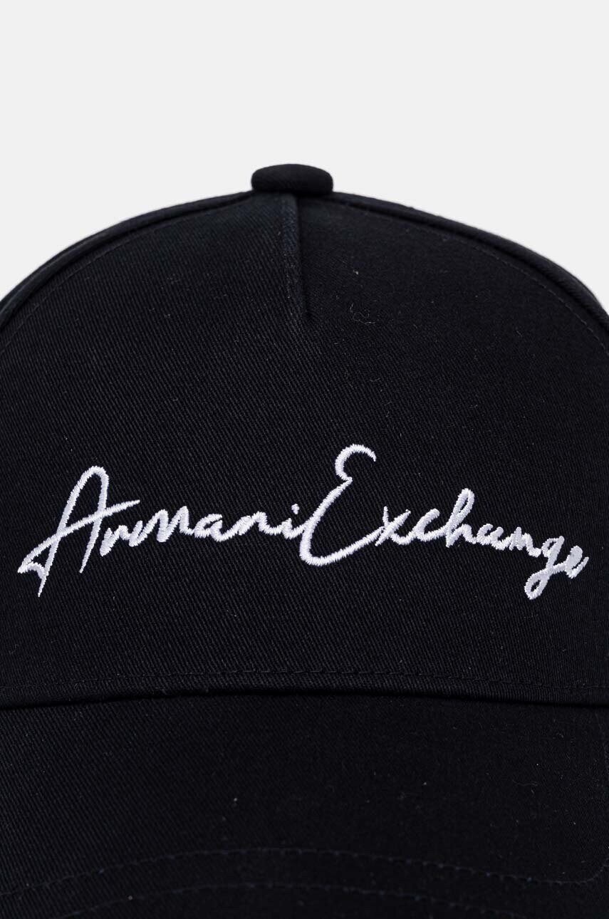 Бавовняна бейсболка Armani Exchange колір синій з аплікацією 954224 CC516
