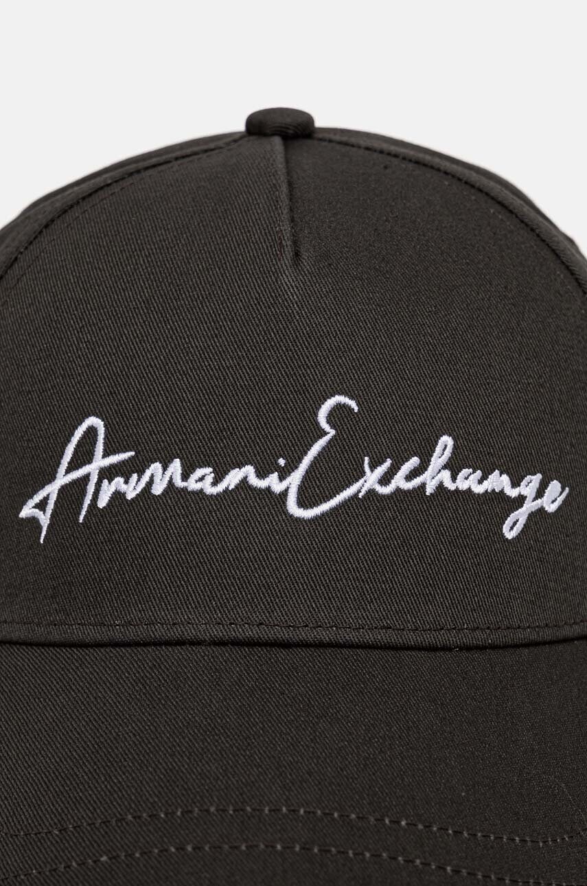 Бавовняна бейсболка Armani Exchange колір білий з аплікацією 954224 CC516