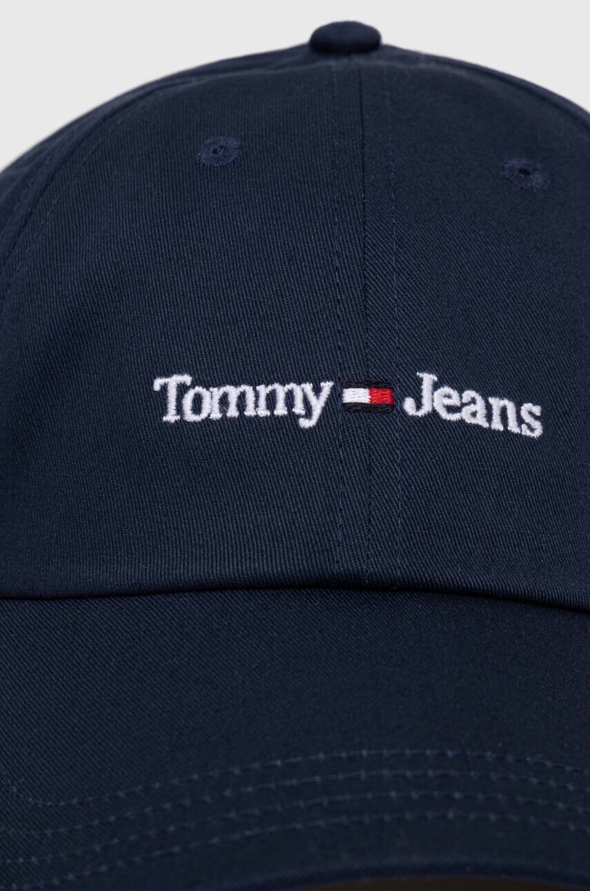 Купити Бавовняна бейсболка Tommy Jeans колір синій з аплікацією AM0AM11341 – головне зображення
