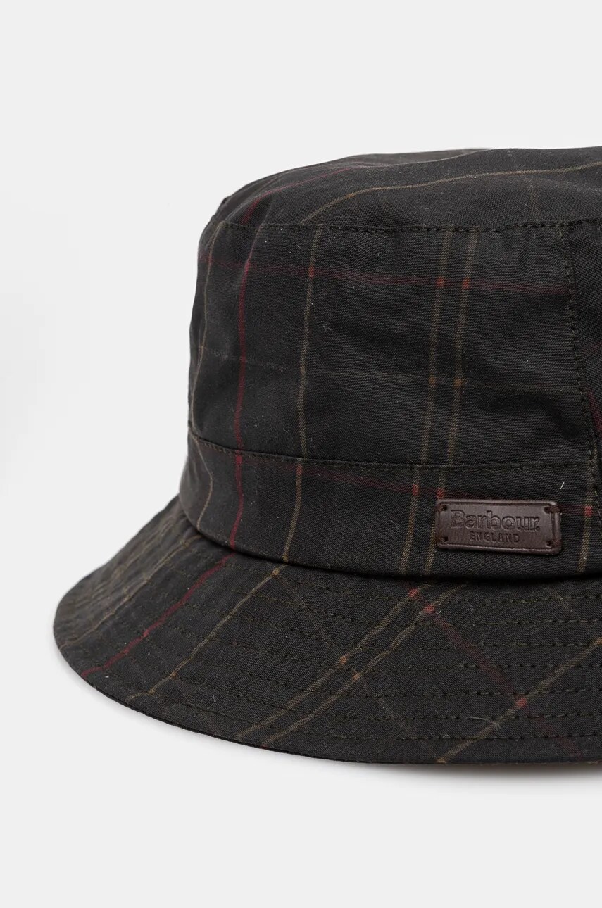 Купити Капелюх Barbour колір зелений з бавовни MHA0569 – головне зображення