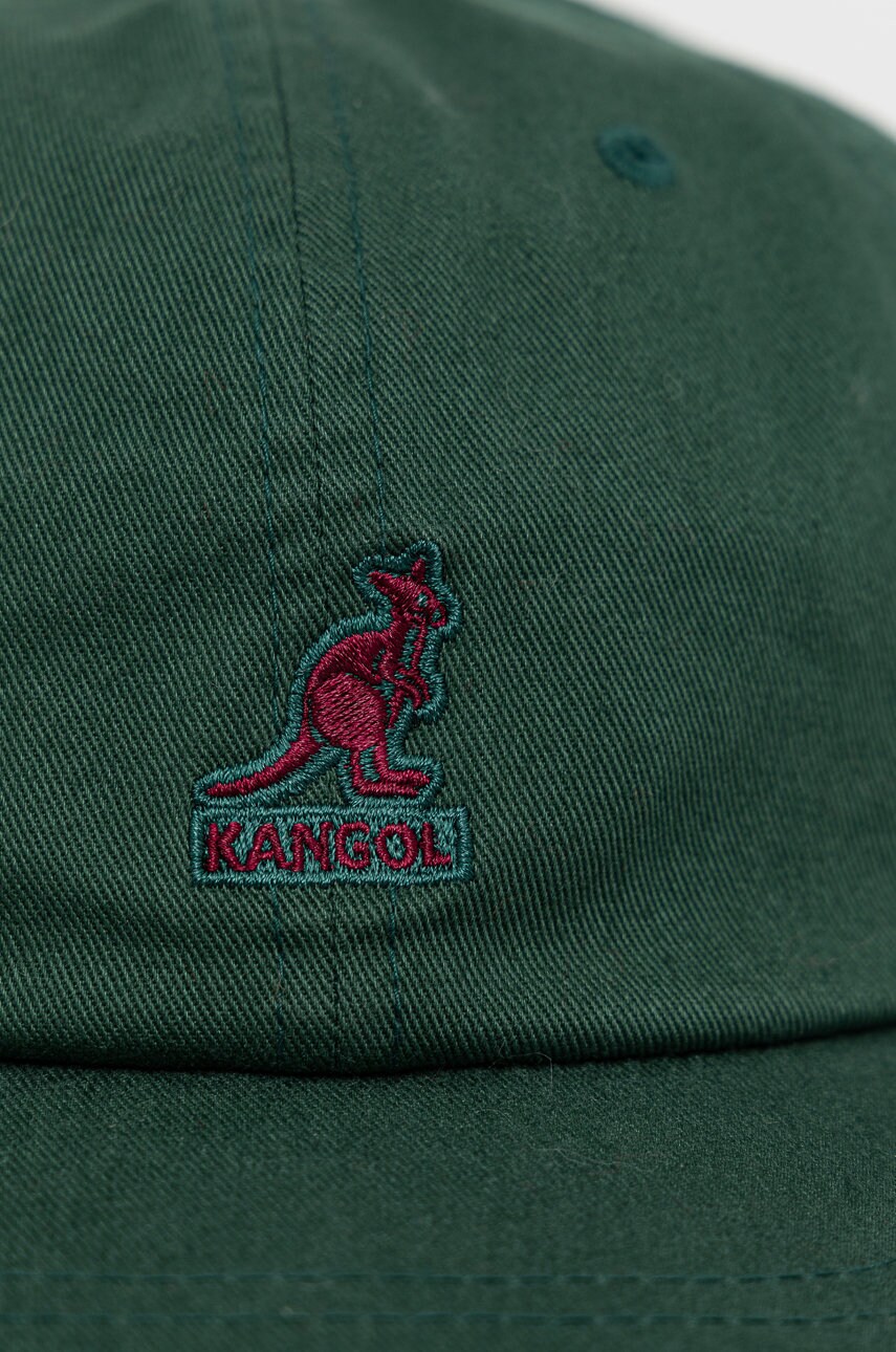 Кепка Kangol колір зелений гладка K5165HT.AL351-AL351