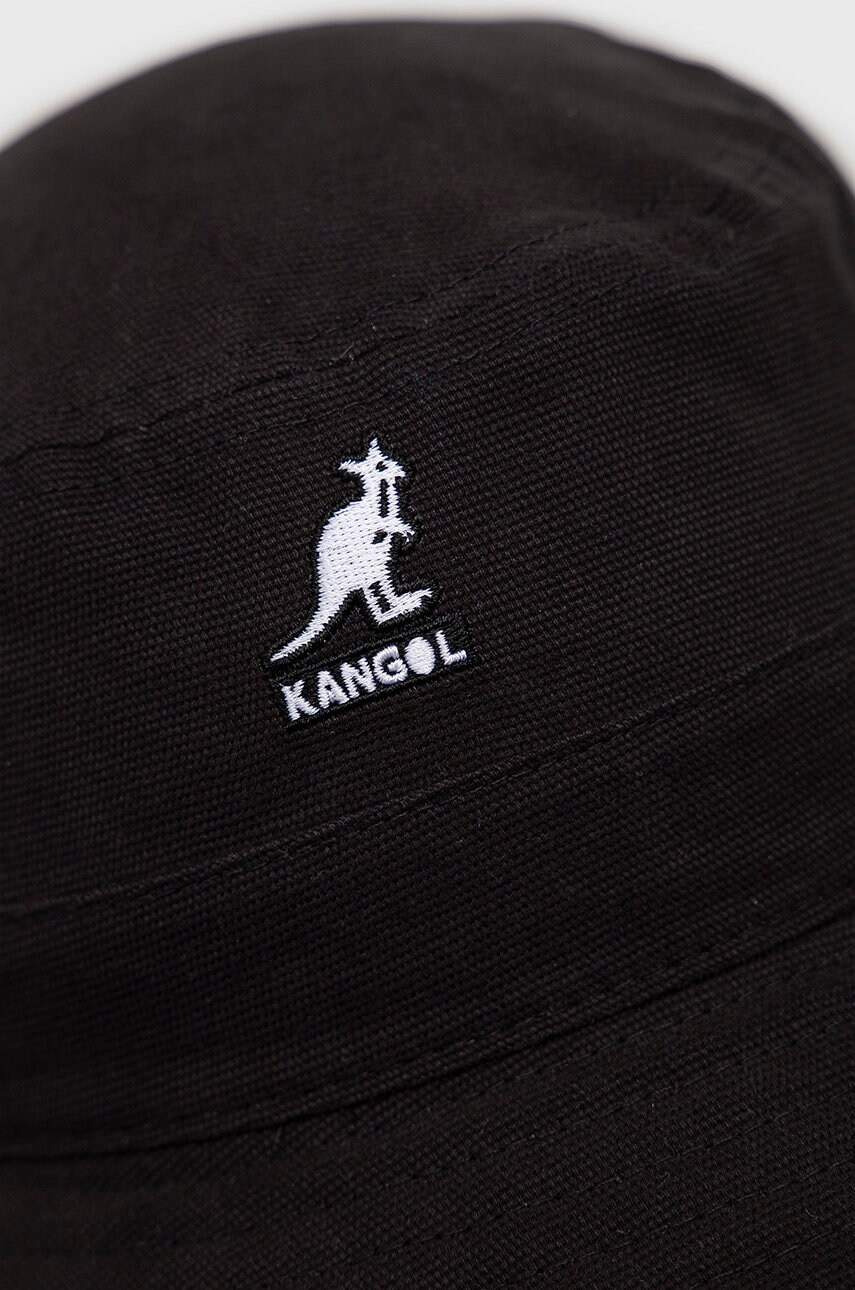 Бавовняний капелюх Kangol колір чорний з бавовни
