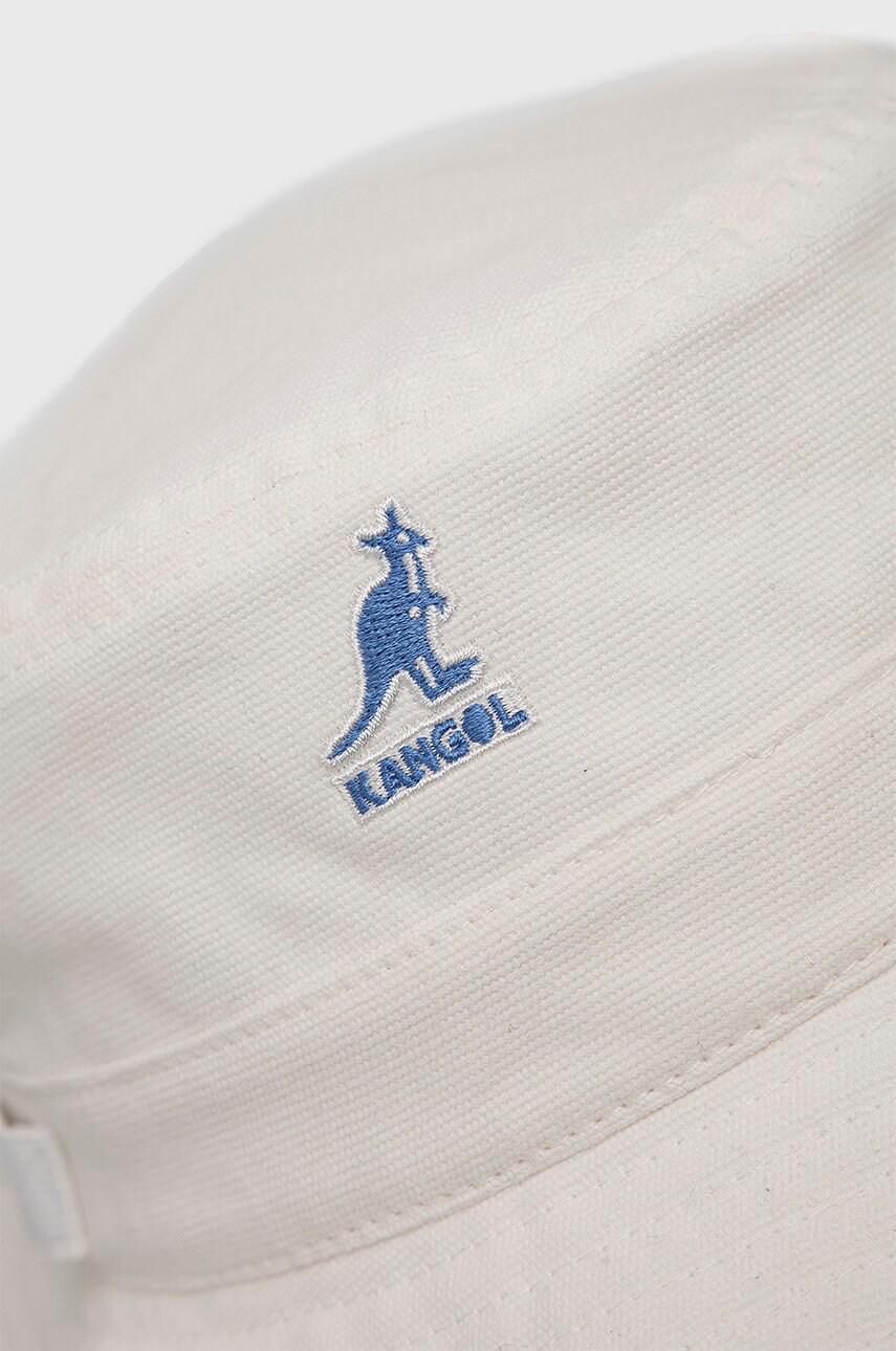 Бавовняний капелюх Kangol колір білий з бавовни K5302.OF101-OF101