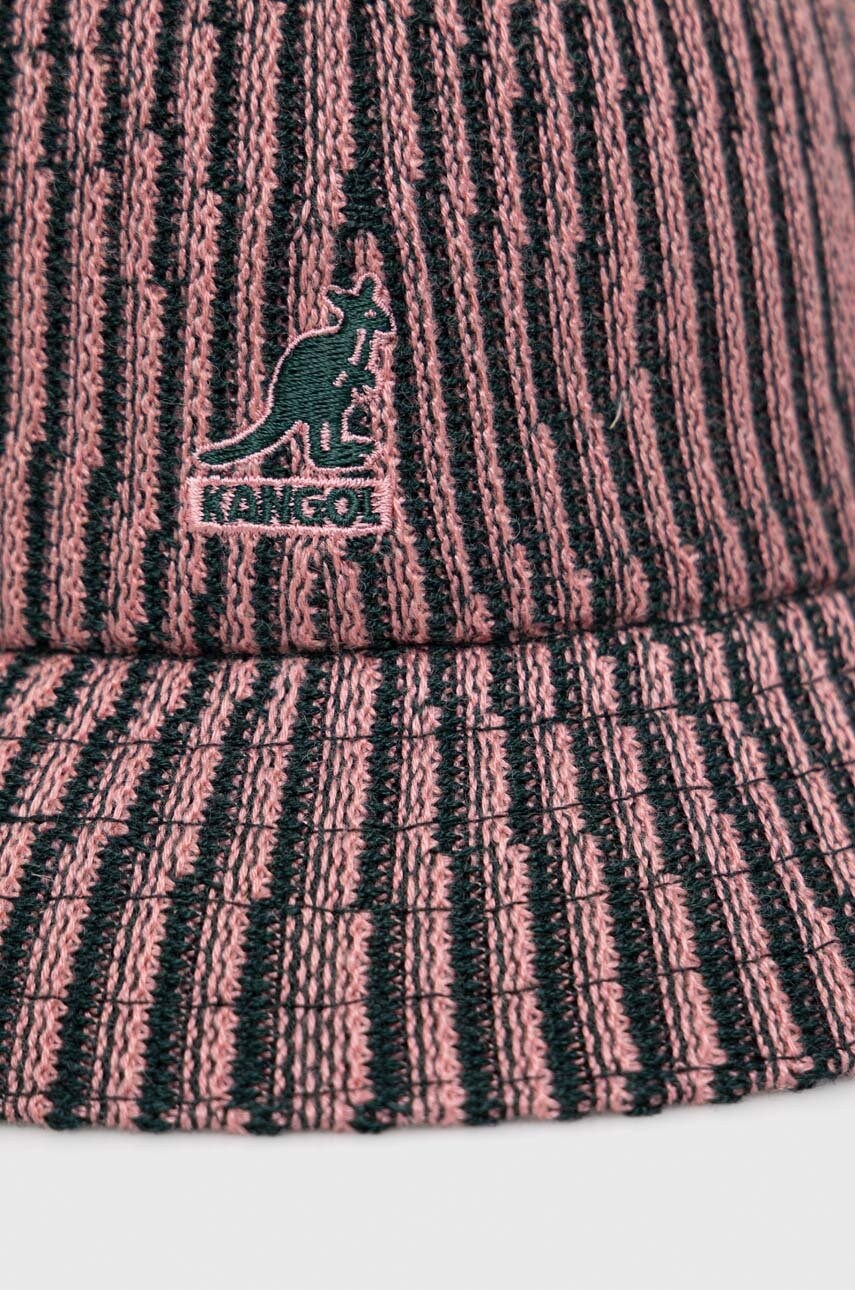 Капелюх з домішкою вовни Kangol колір рожевий