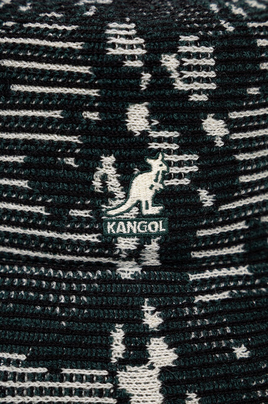 Капелюх з домішкою вовни Kangol колір зелений