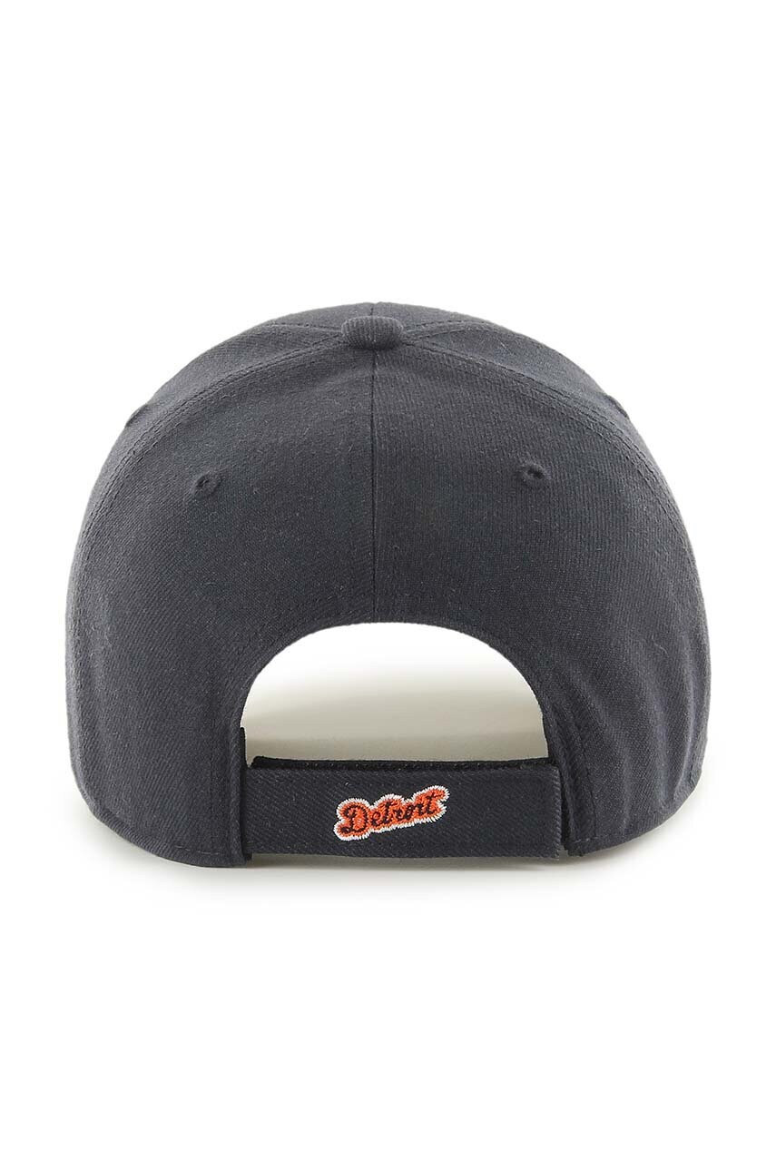 Кепка з домішкою вовни 47 brand MLB Detroit Tigers колір синій з аплікацією B-MVP09WBV-NYE