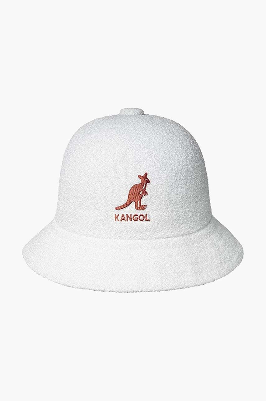 Капелюх Kangol Kapelusz Kangol Big Logo Casual K3407 WHITE колір білий K3407.WHITE-WHITE