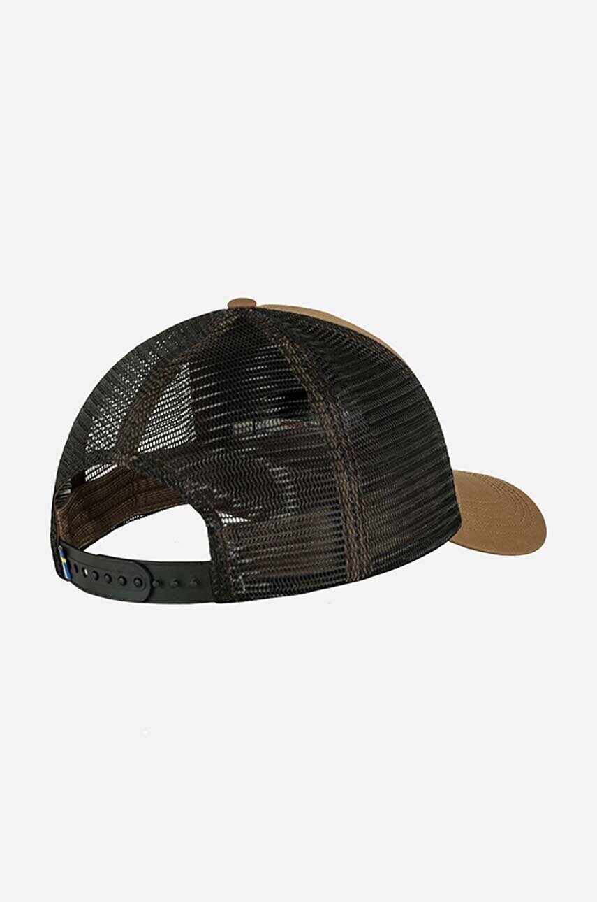 Кепка Fjallraven Langtradarkeps колір коричневий з аплікацією F78138-555
