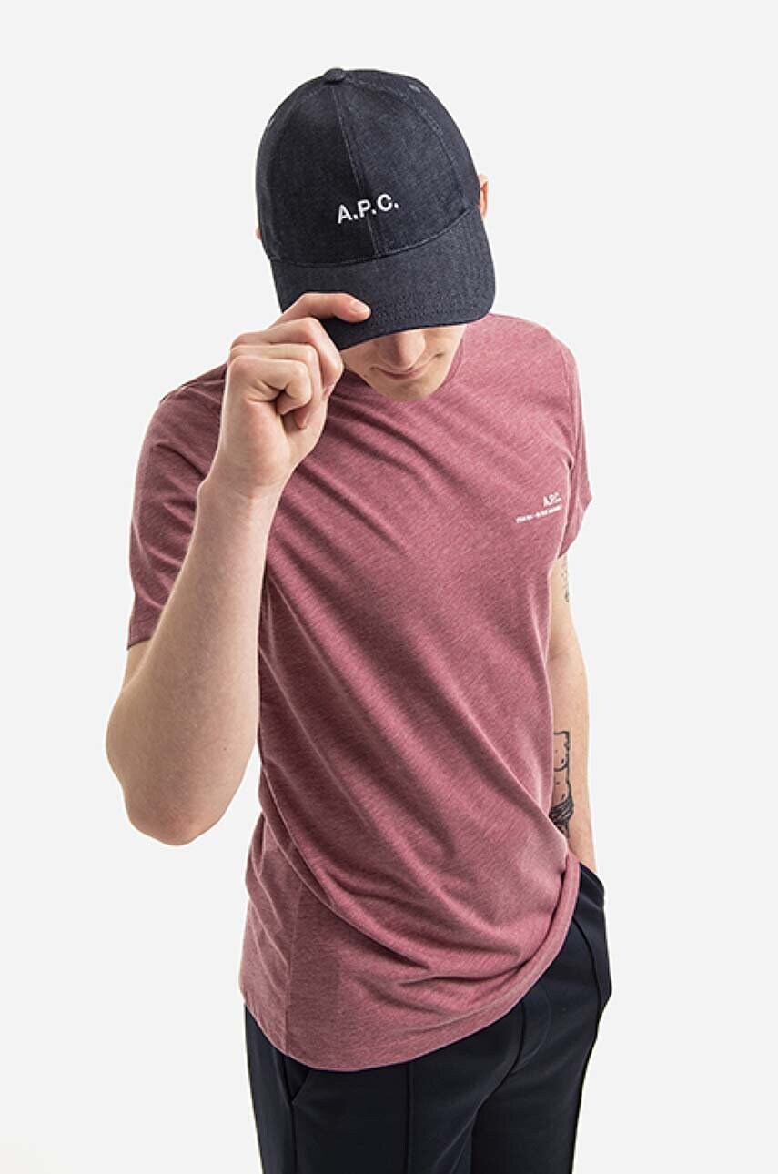 Кепка A.P.C. Casquette Charlie колір синій з аплікацією COCSX.M24069-INDIGO