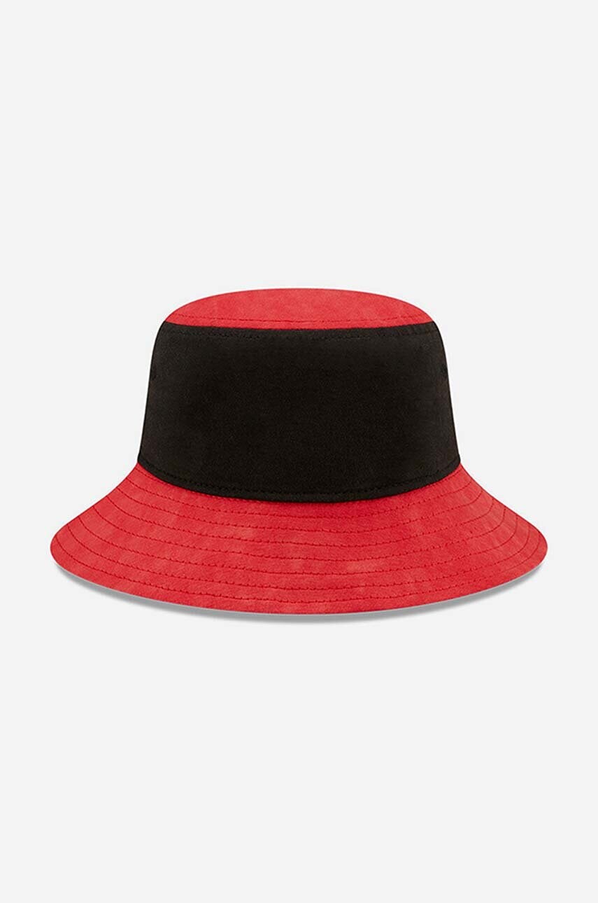 Бавовняний капелюх New Era Washed Tapered Bulls колір червоний з бавовни 60240491-red