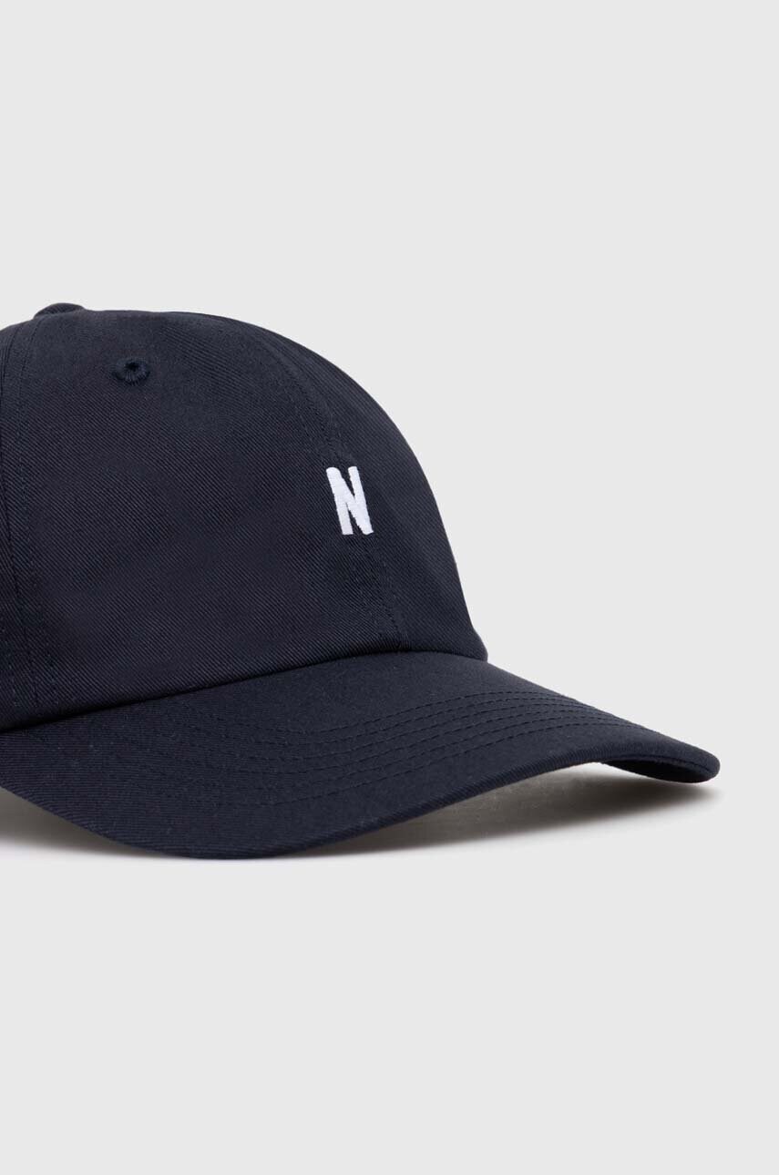 Бавовняна бейсболка Norse Projects колір синій однотонна N80.0001.7004-7004