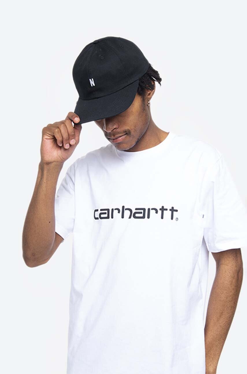 Бавовняна бейсболка Norse Projects колір чорний однотонна N80.0001.9999-9999