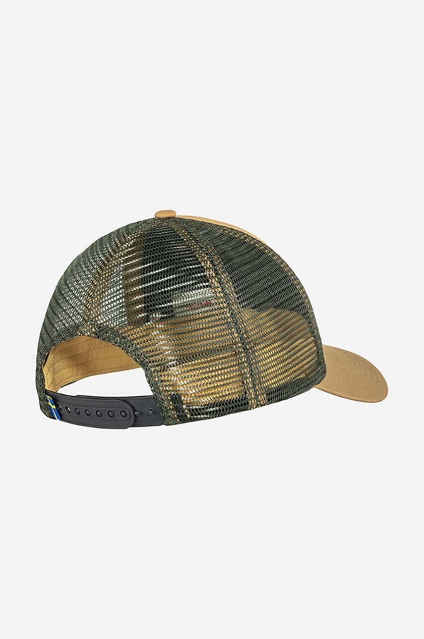 Кепка Fjallraven колір коричневий з аплікацією F78139.232-232