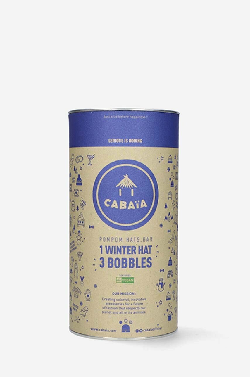Шапка Cabaia Chcolat Vegan колір сірий з товстого трикотажу