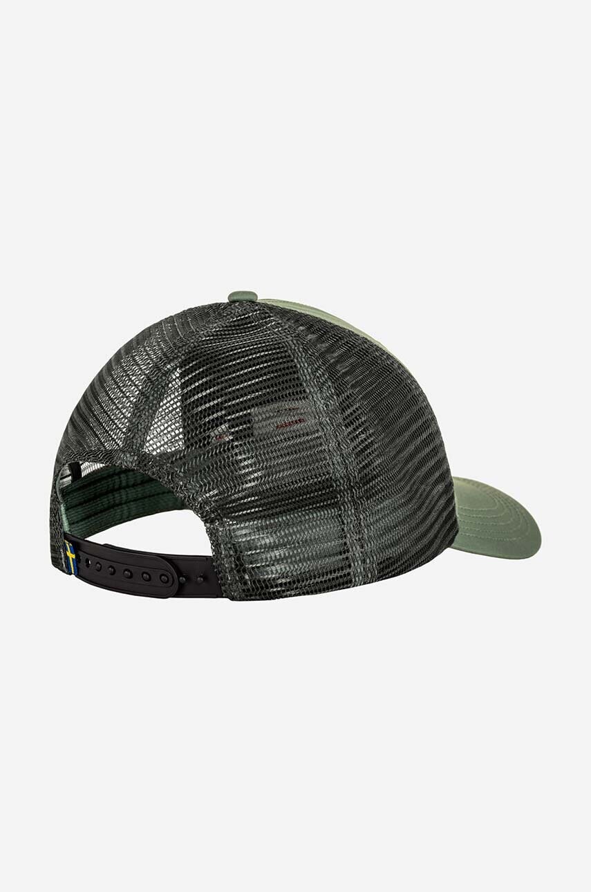 Кепка Fjallraven 1960 Logo Langtradarkeps колір зелений з аплікацією F78138.614-614