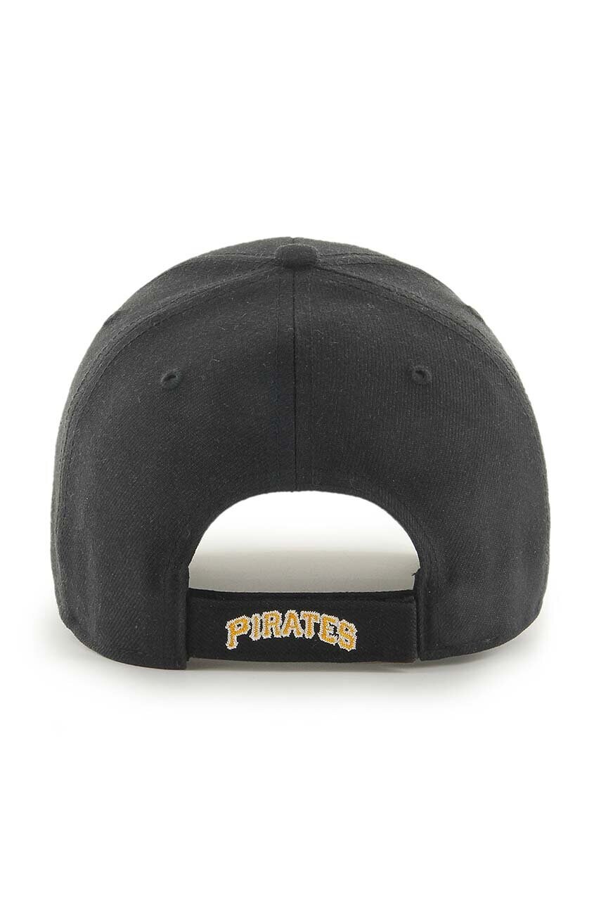 Кепка з домішкою вовни 47 brand MLB Pittsburgh Pirates колір чорний з аплікацією