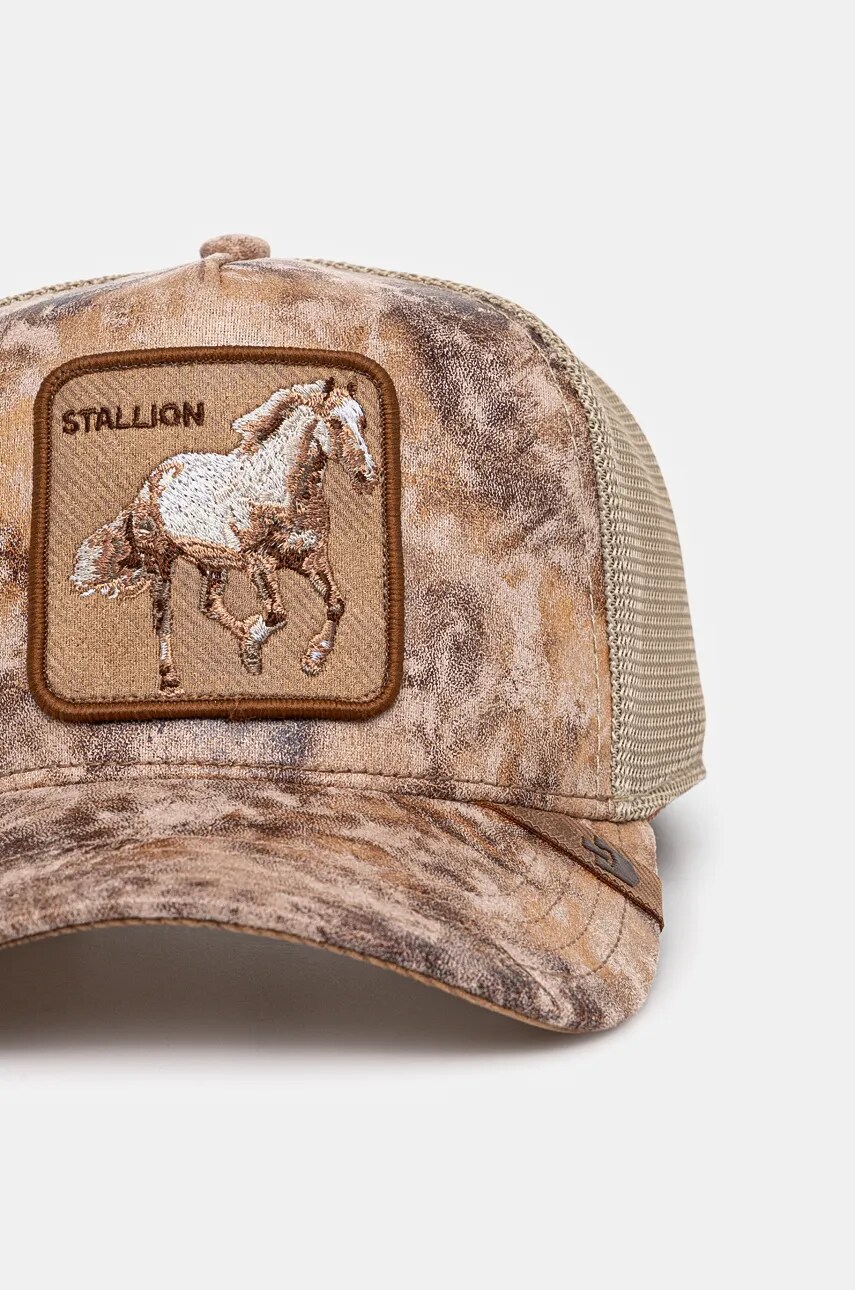 Кепка Goorin Bros Storm Stallion колір бежевий з аплікацією 101-1620