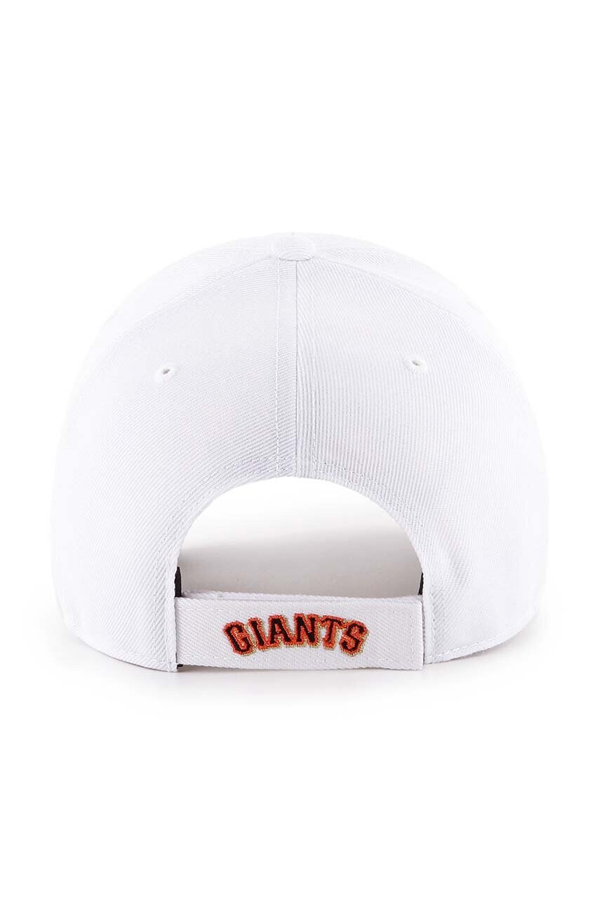 Кепка 47 brand MLB San Francisco Giants колір білий з аплікацією B-MVP22WBV-WH