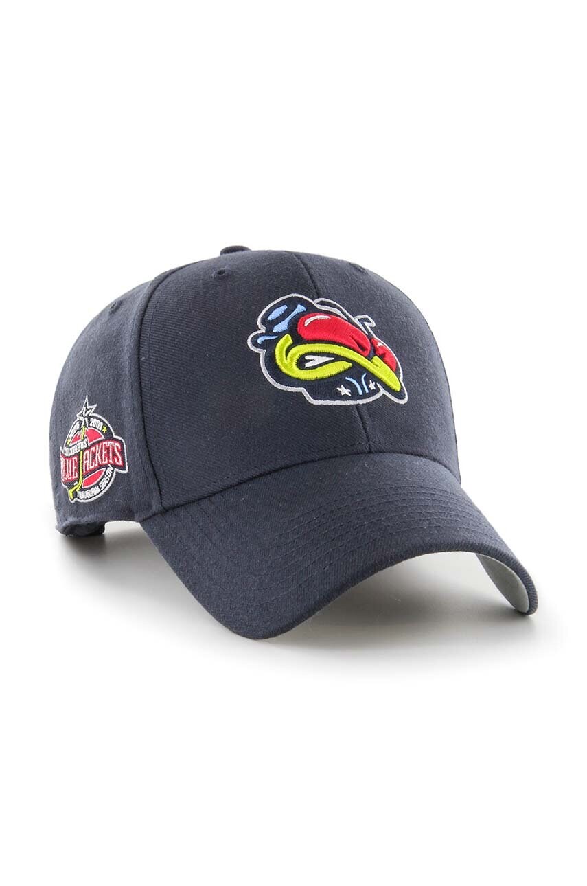 Кепка 47 brand NHL Columbus Blue Jackets колір синій з аплікацією HVIN-SUMVP28WBP-NY00