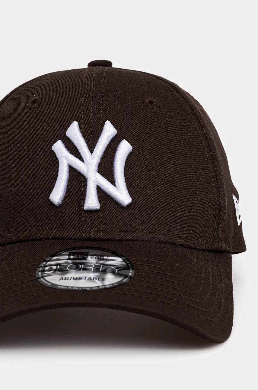 Бавовняна бейсболка New Era NEW YORK YANKEES колір коричневий з аплікацією 60471458