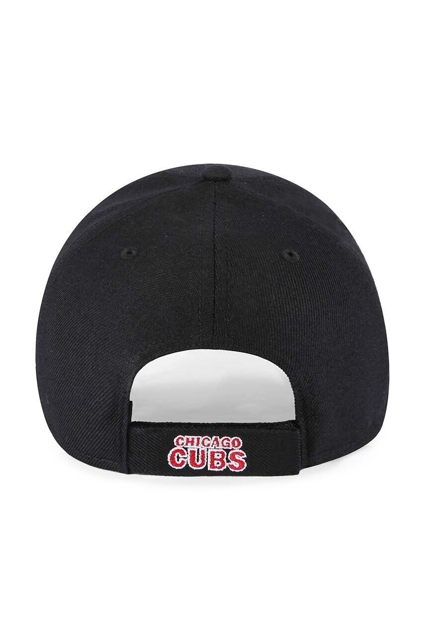 Кепка 47 brand MLB Chicago Cubs колір чорний з аплікацією B-MVP05WBV-BKH