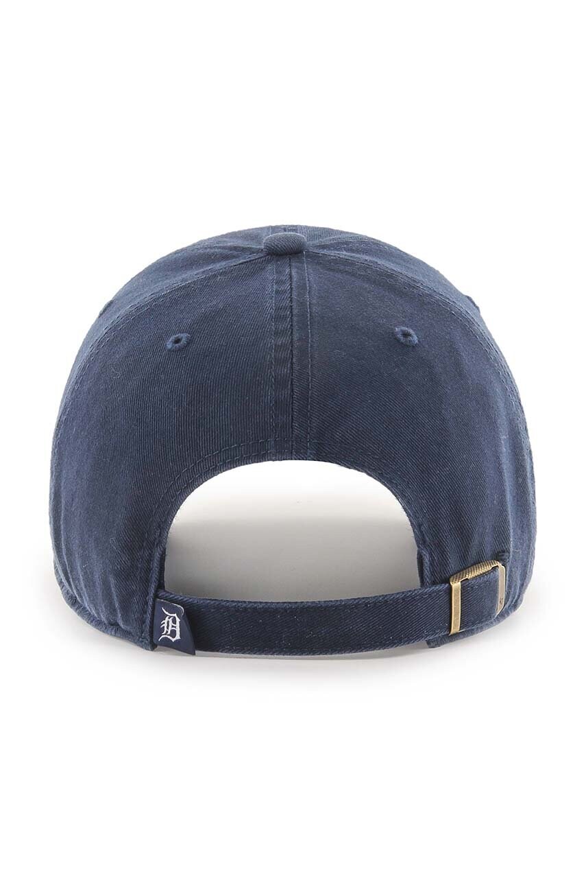 Бавовняна бейсболка 47 brand MLB Detroit Tigers колір синій з аплікацією B-RGW09GWS-NYE
