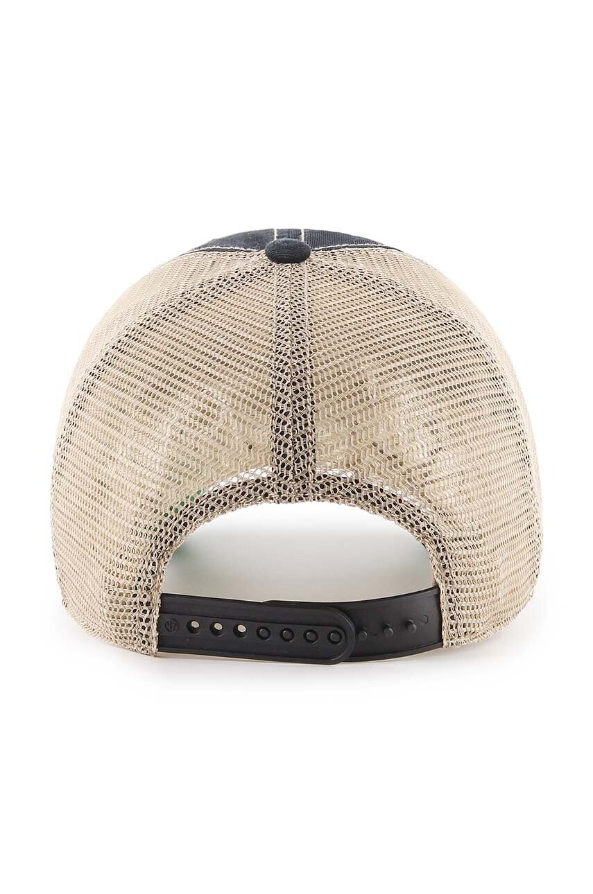 Кепка 47 brand NHL Boston Bruins колір чорний з аплікацією H-TRWLR01GWP-BK