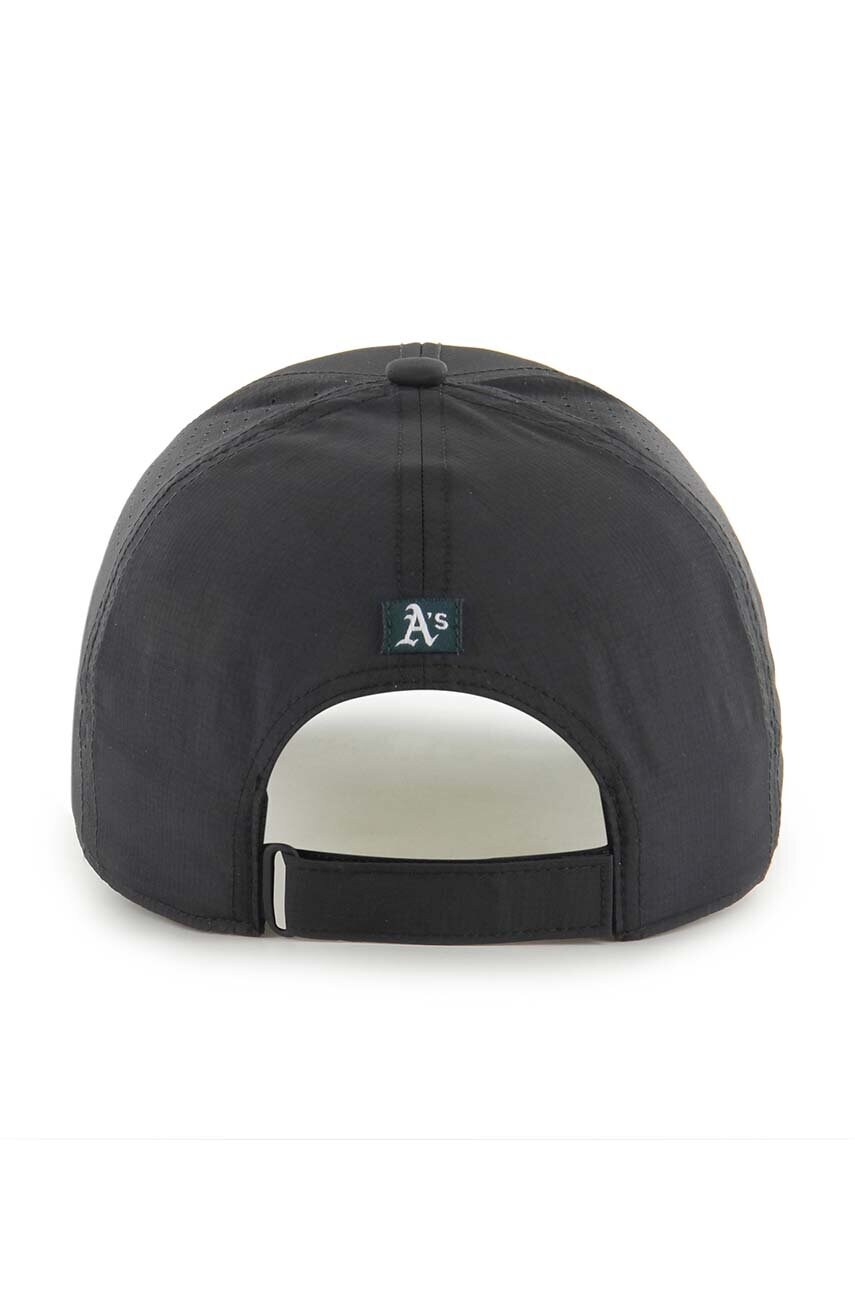 Кепка 47 brand MLB Oakland Athletics колір чорний з аплікацією B-FAIRM18BBU-BK