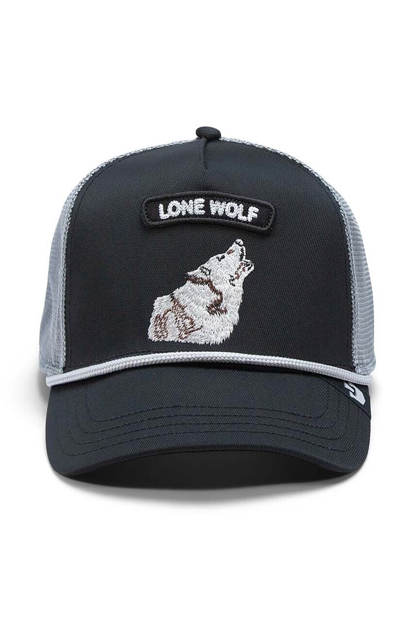 Кепка Goorin Bros GB2 Wolf колір чорний з аплікацією 101-1547