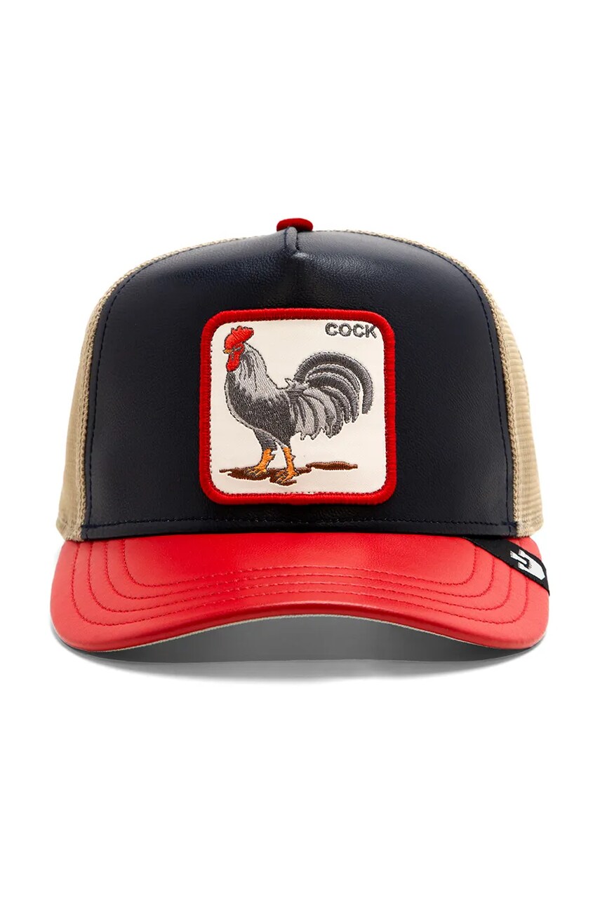Кепка Goorin Bros Shleather Cock колір синій з аплікацією 101-1827