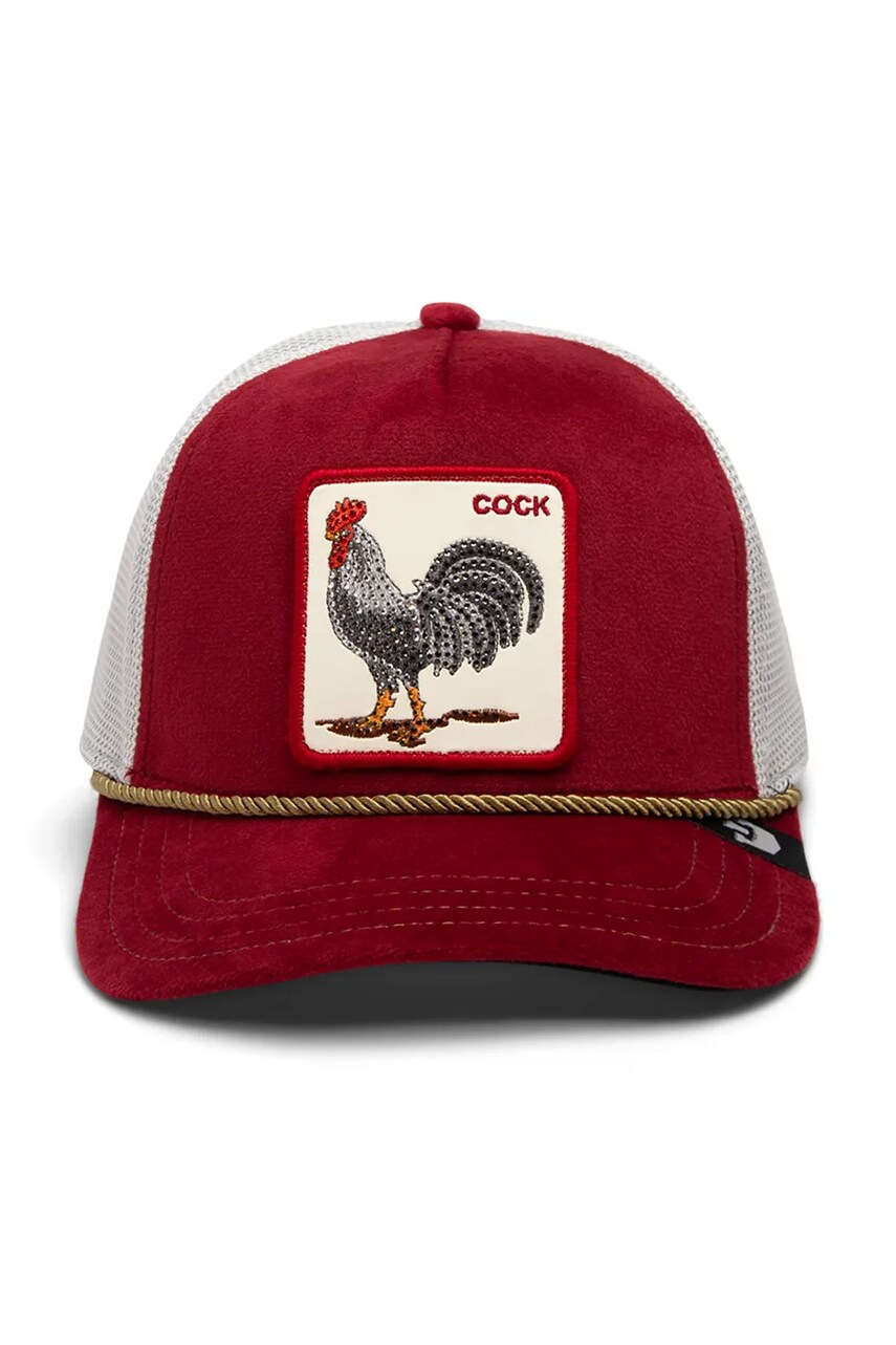 Кепка Goorin Bros Garnet Rooster колір червоний з аплікацією 101-1717
