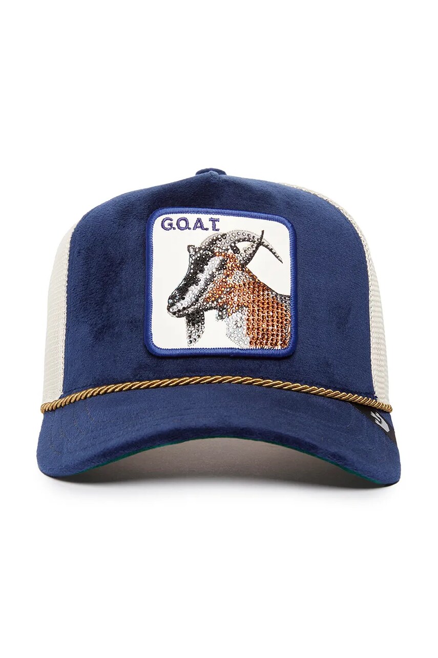 Кепка Goorin Bros Sapphire Goat колір синій з аплікацією 101-1719