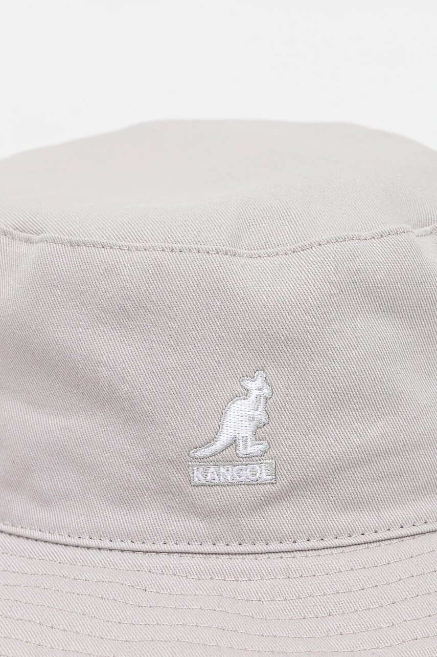 Бавовняний капелюх Kangol WASHED FISHERMAN колір сірий з бавовни K5368.MS023