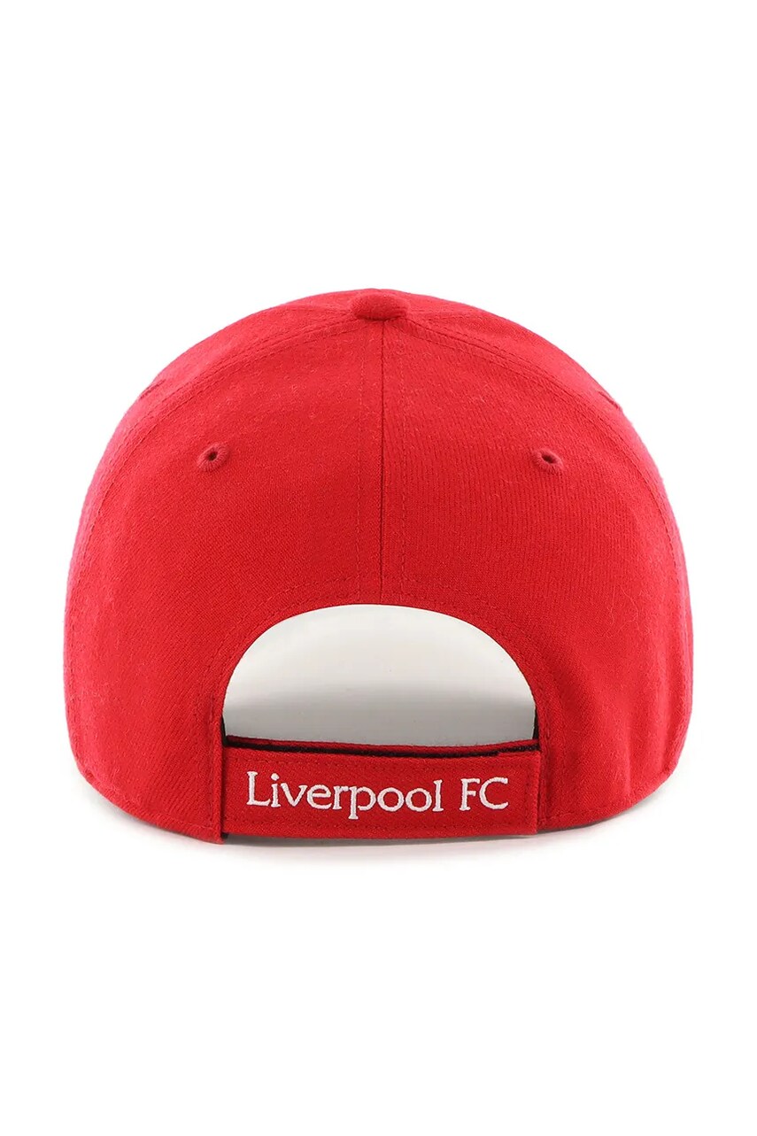 Кепка 47 brand Liverpool FC колір червоний з аплікацією EPL-MVP04WBV-RDH