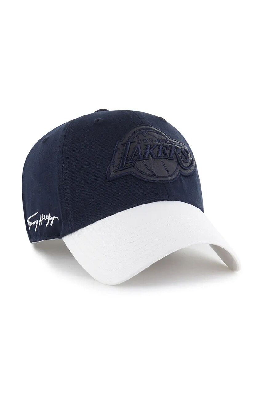 Бавовняна бейсболка 47 brand NBA Los Angeles Lakers '47 x Tommy Hilfiger колір синій з аплікацією KCO-THCCU174GWL-NY