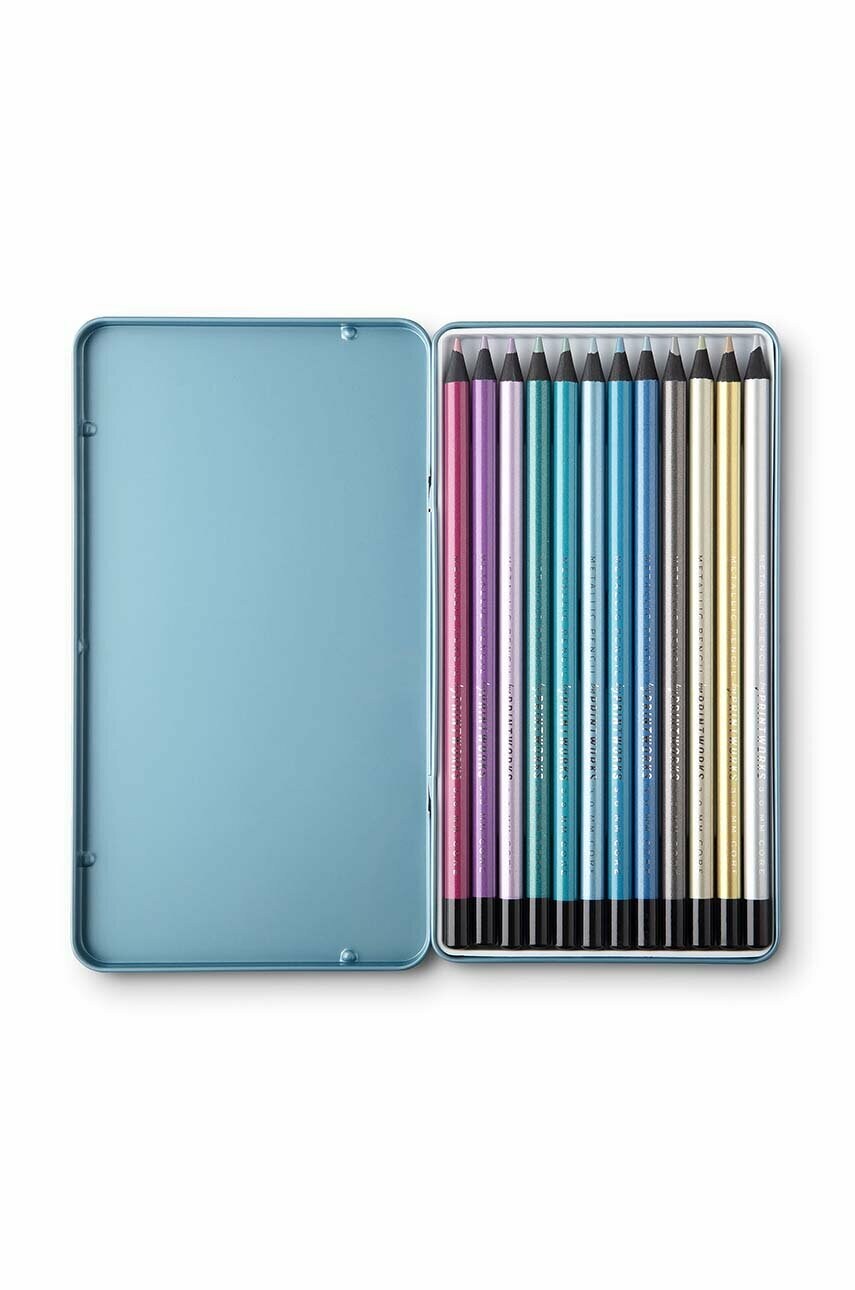 Комплект олівців у футлярі Printworks Metallic 12-pack