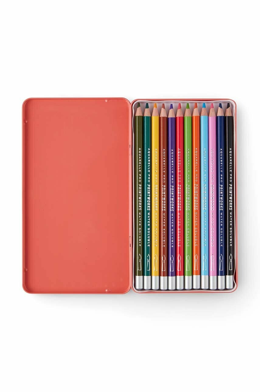 Комплект олівців у футлярі Printworks Aquarelle (12-pack)