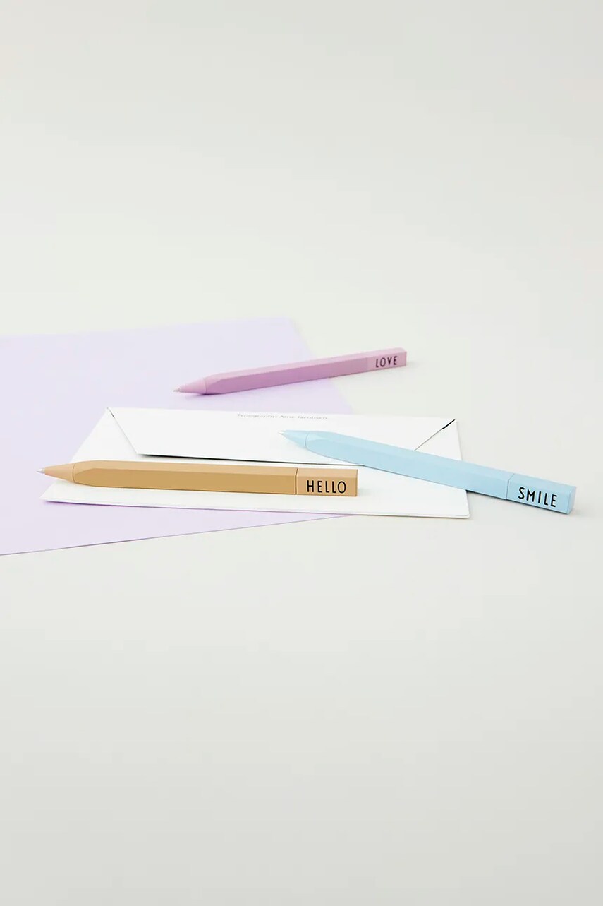 Ручка Design Letters Mechanical Pen колір бежевий
