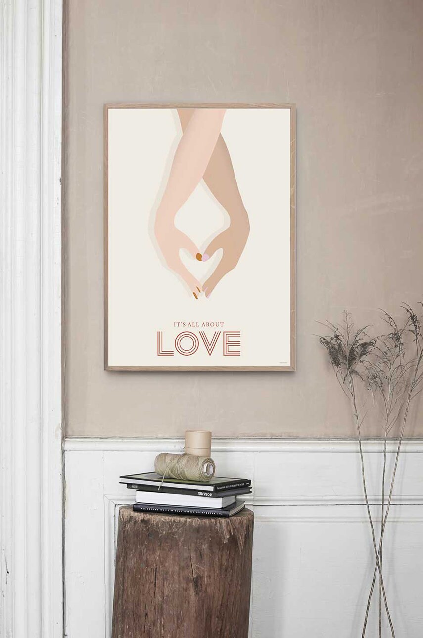 Vissevasse Плакат Its All About Love 30x40 cm