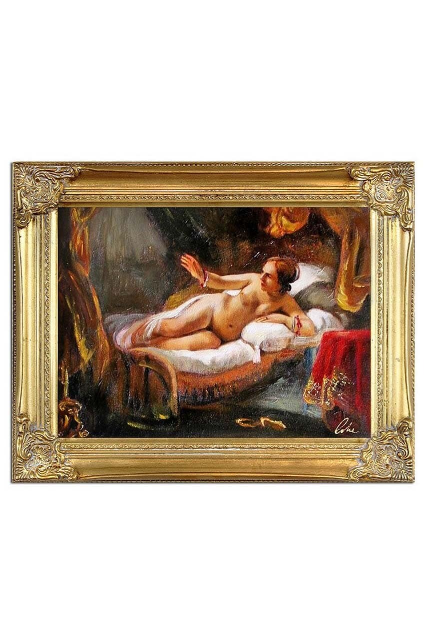 Репродукція, написана маслом, в рамці Rembrandt, Danae