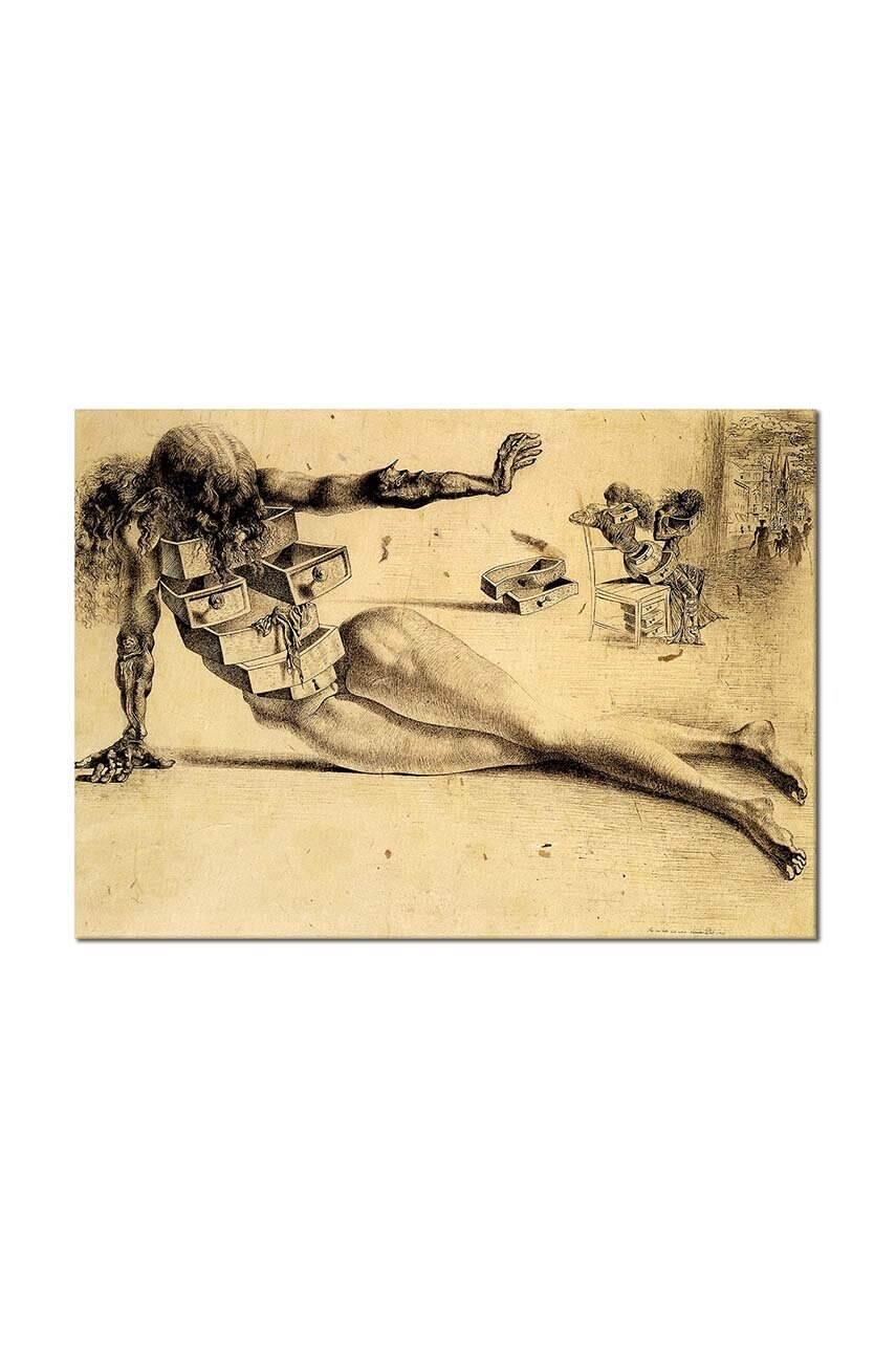 Репродукція Salvador Dali, Miasto szuflad 50 x 70 cm