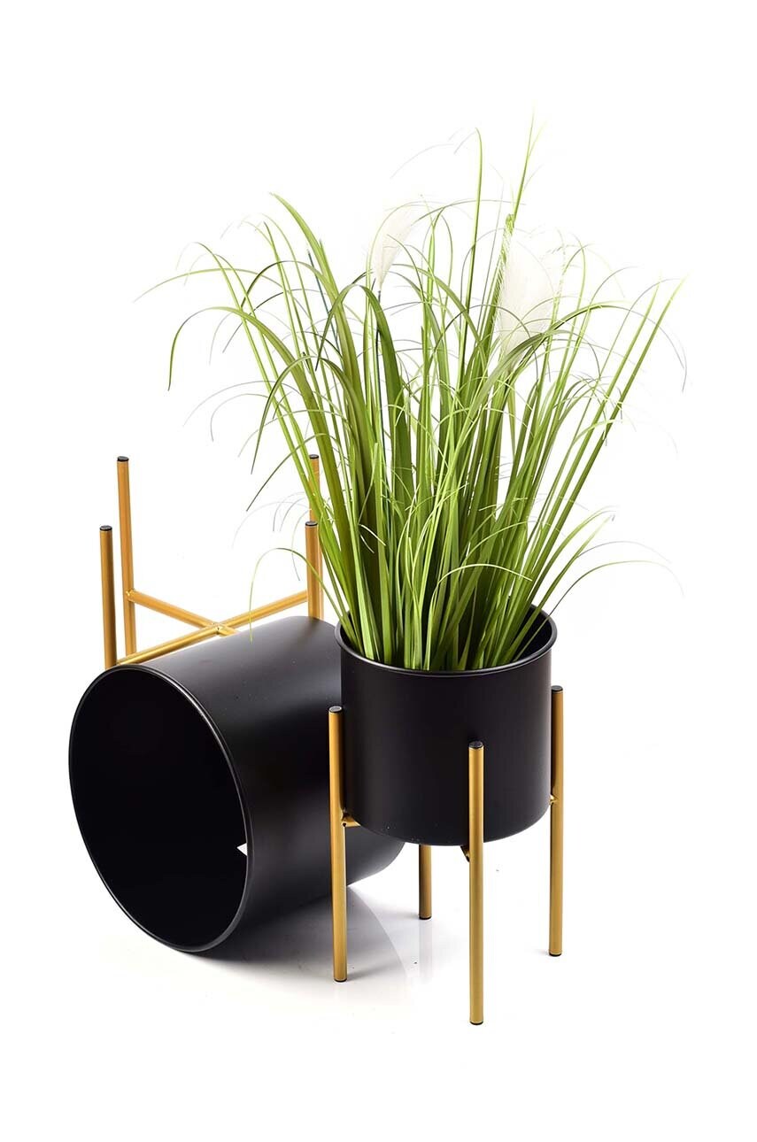 Квітковий горщик зі стелажем Affek Design Swen 2-pack