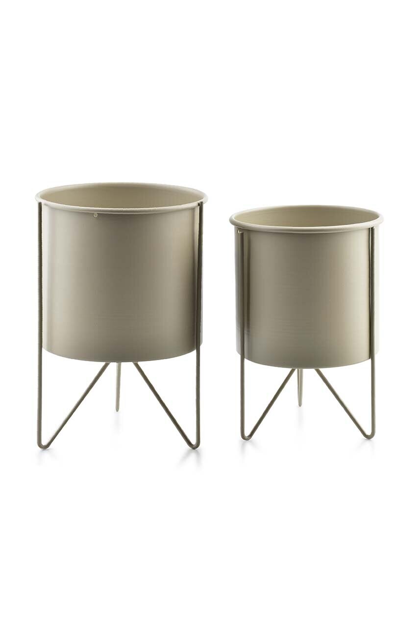 Квітковий горщик зі стелажем Affek Design Swan 2-pack