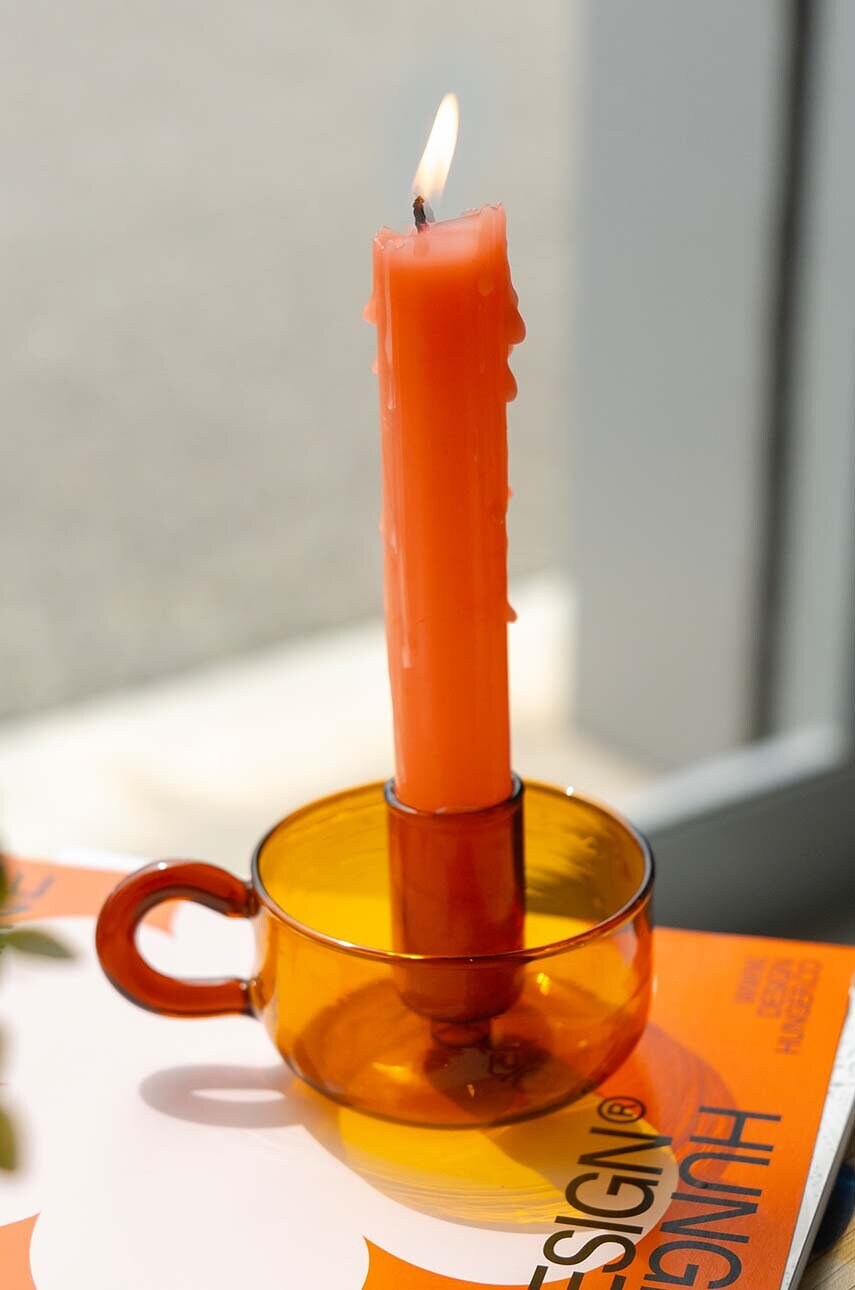 Декоративний свічник Helio Ferretti Amber Crystal